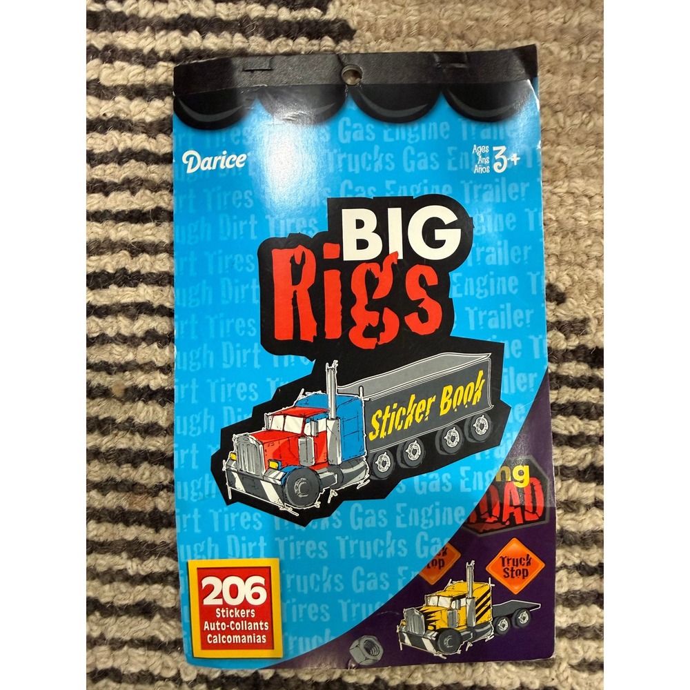 Darice‎ Big Rigs Truck Sticker Book 206 Stickers Kids Activity